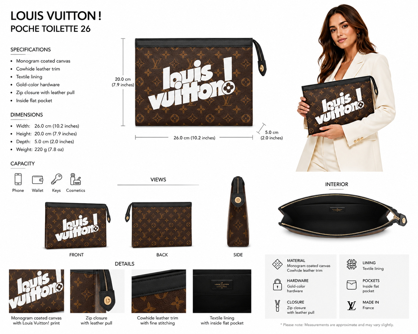 Louis Vuitton Monogram Pochette Voyage MM bag (original)