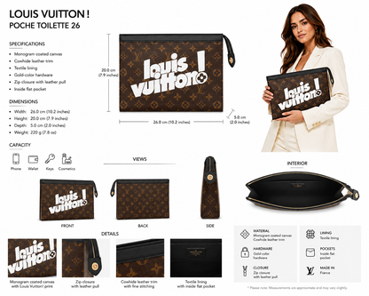 Louis Vuitton Monogram Pochette Voyage MM bag (original)